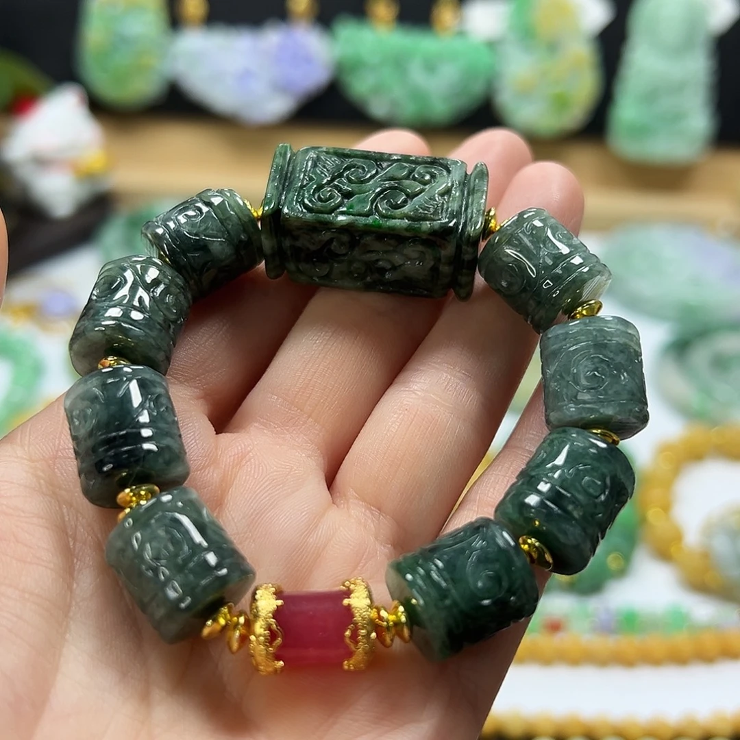 翡翠未镶嵌手链手串