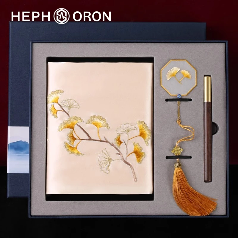 HEPHSORON苏绣真丝丝巾女送妈妈新款刺绣桑蚕丝真丝围巾套装礼盒