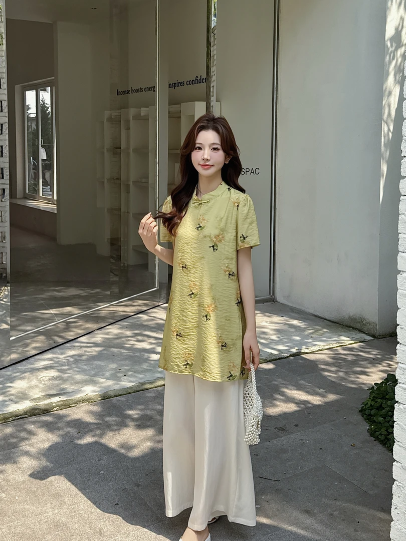 0612-10  女装优雅气质新中式套装   XEZX  91