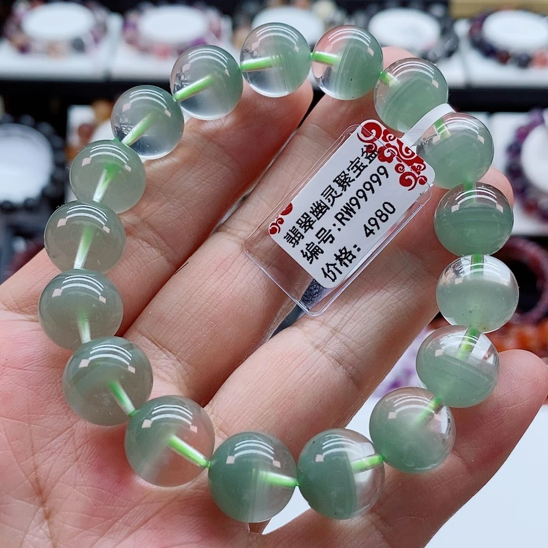 水晶手串未镶嵌嘻*✔翡翠幽灵