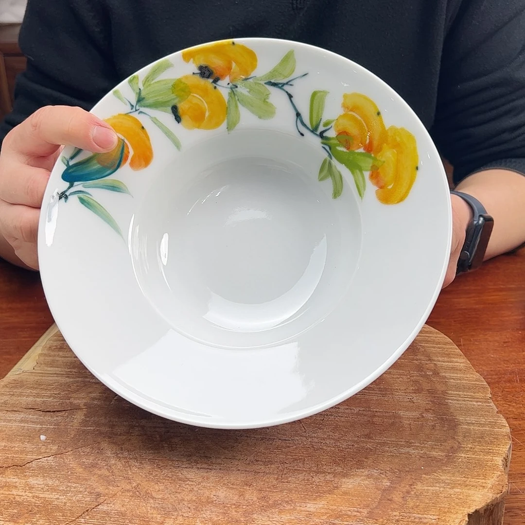 瓷片景德镇陶瓷手工手绘制作