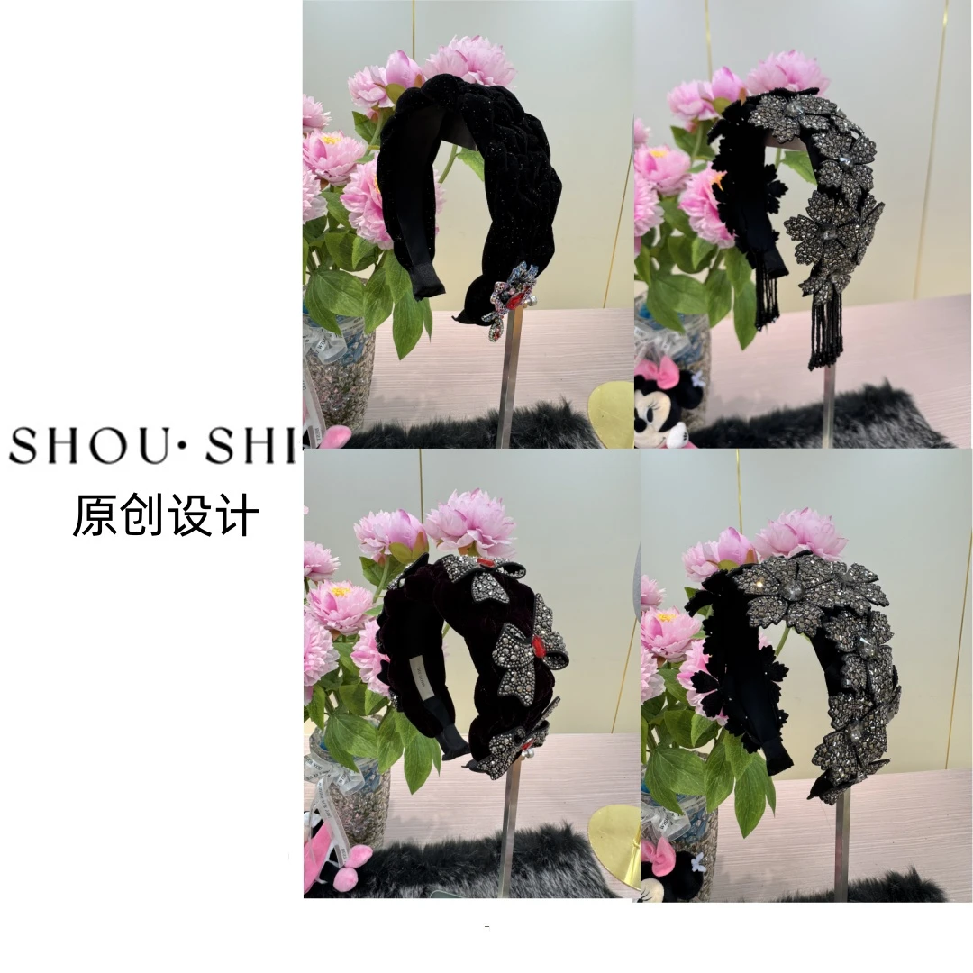 SHOUSHI 【序号集合链接】原创设计时髦洋气日常百搭发饰发箍