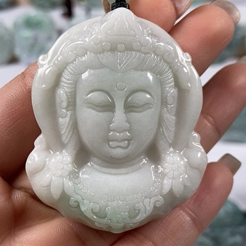 翡翠颈饰未镶嵌观音福利
