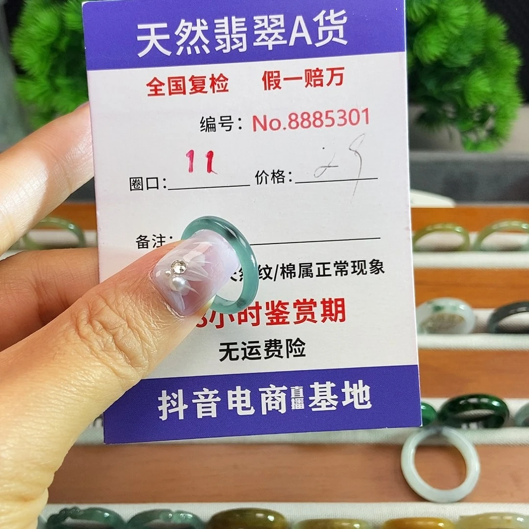 翡翠戒圈未镶嵌5301......