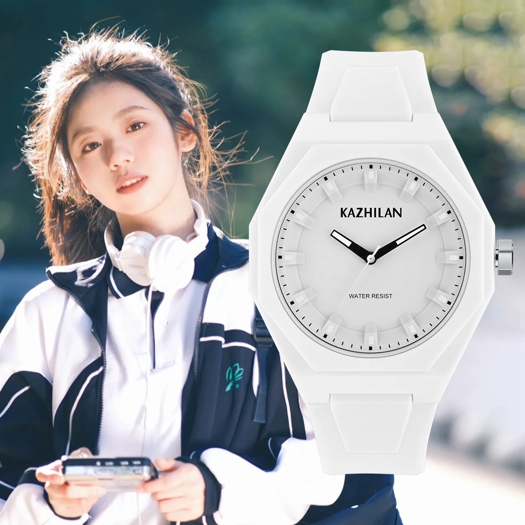 手表女款学生初高中女生多巴胺时尚防水夜光女表学生学院风高中生