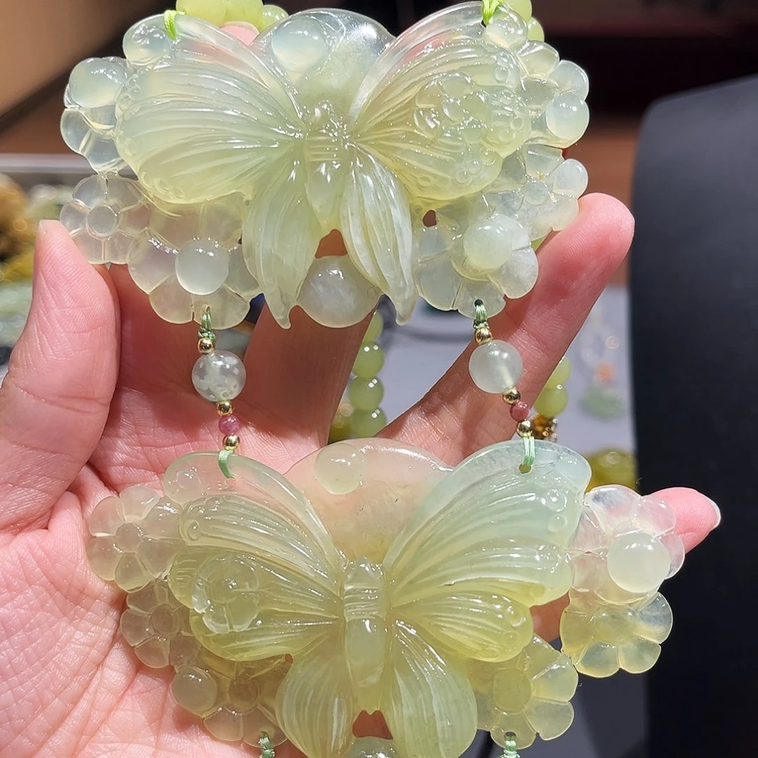 未镶嵌岫玉毛衣链