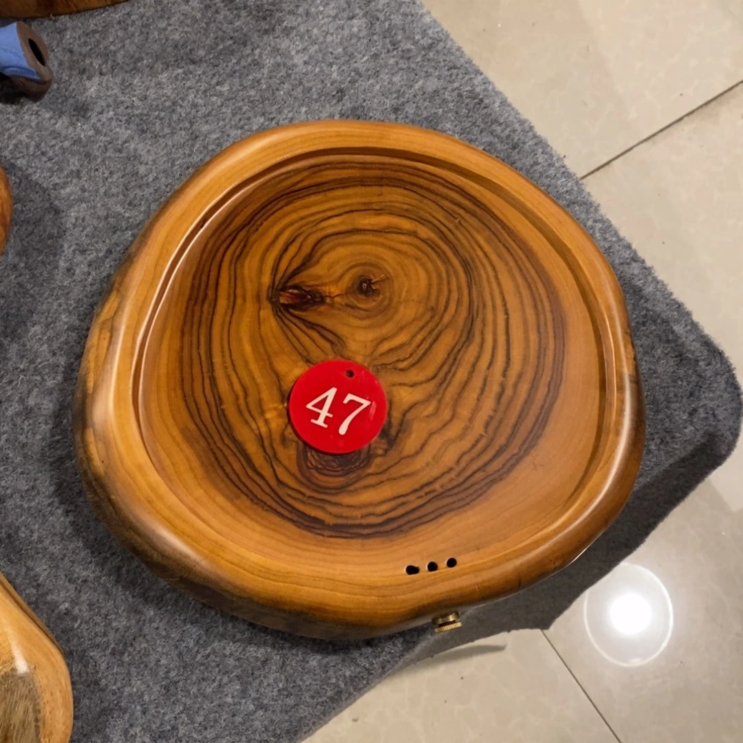 香樟木特价随形茶盘小30-27