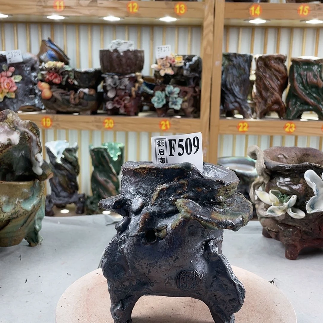 紫砂花盆手工制作默认微瑕509