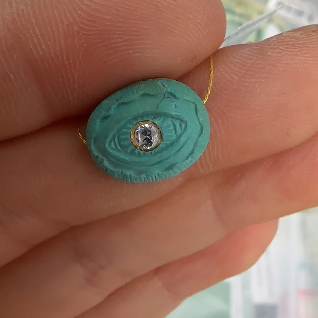 绿松石珠宝半成品未镶嵌