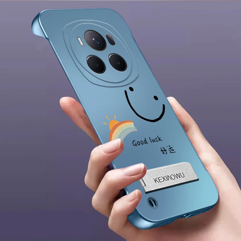 适用荣耀Magic6无边框Magic6pro手机壳支架超薄潮彩虹亲肤感散热