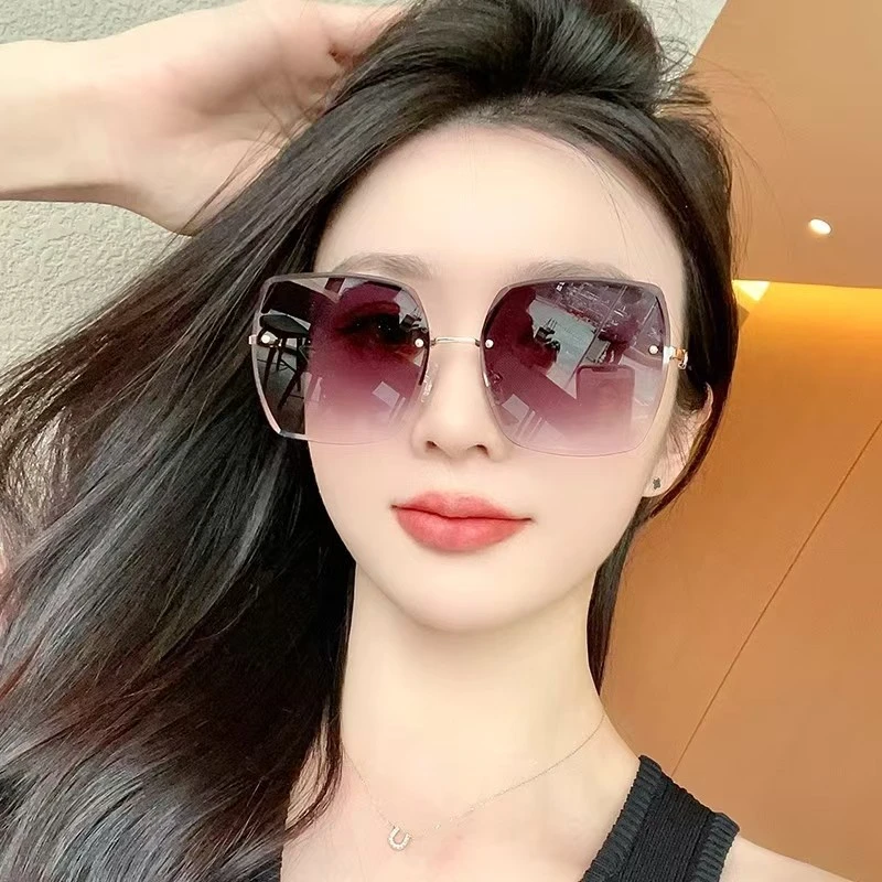 近视眼镜气质有度数太阳镜防紫外线2025新款时尚潮流渐变色大框