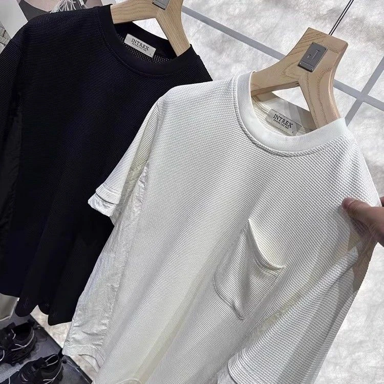 老钱风！松弛感！意大利定制【IN】设计师款男士圆领短袖T恤85190