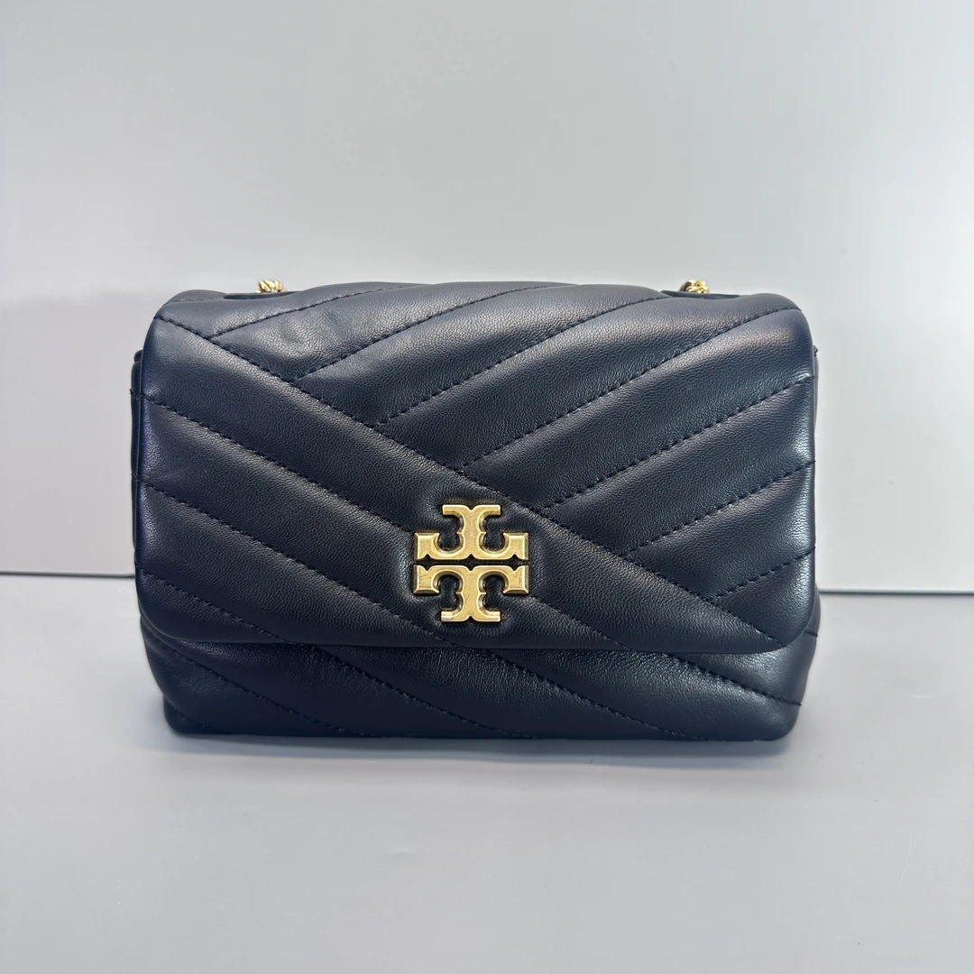 95新 TORY BURCH/汤丽柏琦 kira黑色迷你链条包18*14*6cmM021409
