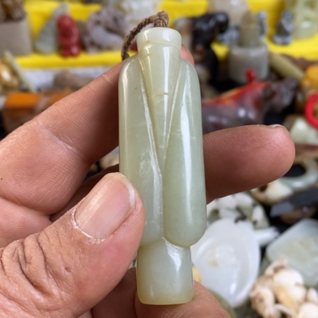 【闪购商品】和田玉（糖玉）挂件未镶嵌知***哥