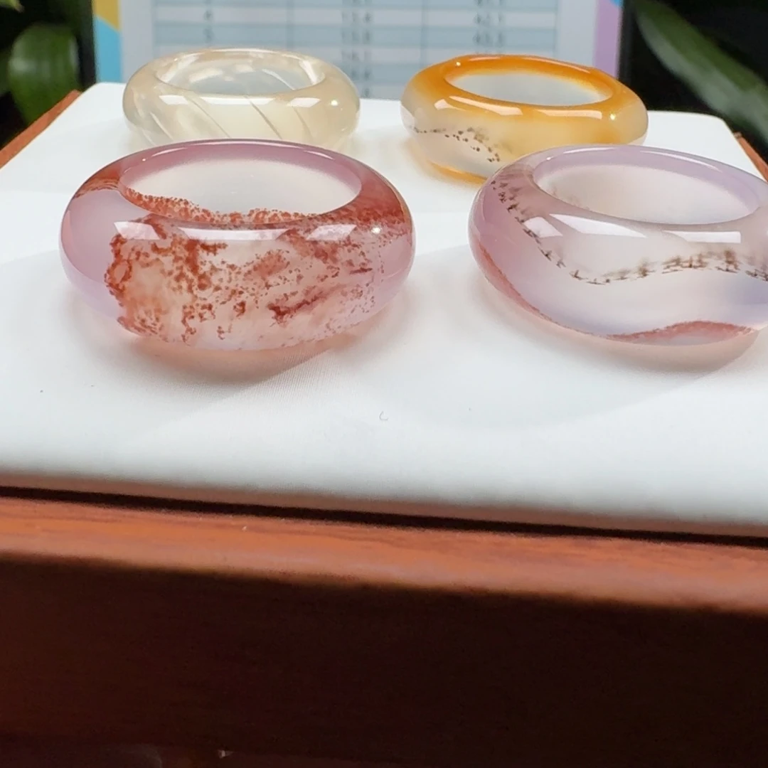 玛瑙/玉髓未镶嵌戒指Z18.1港17