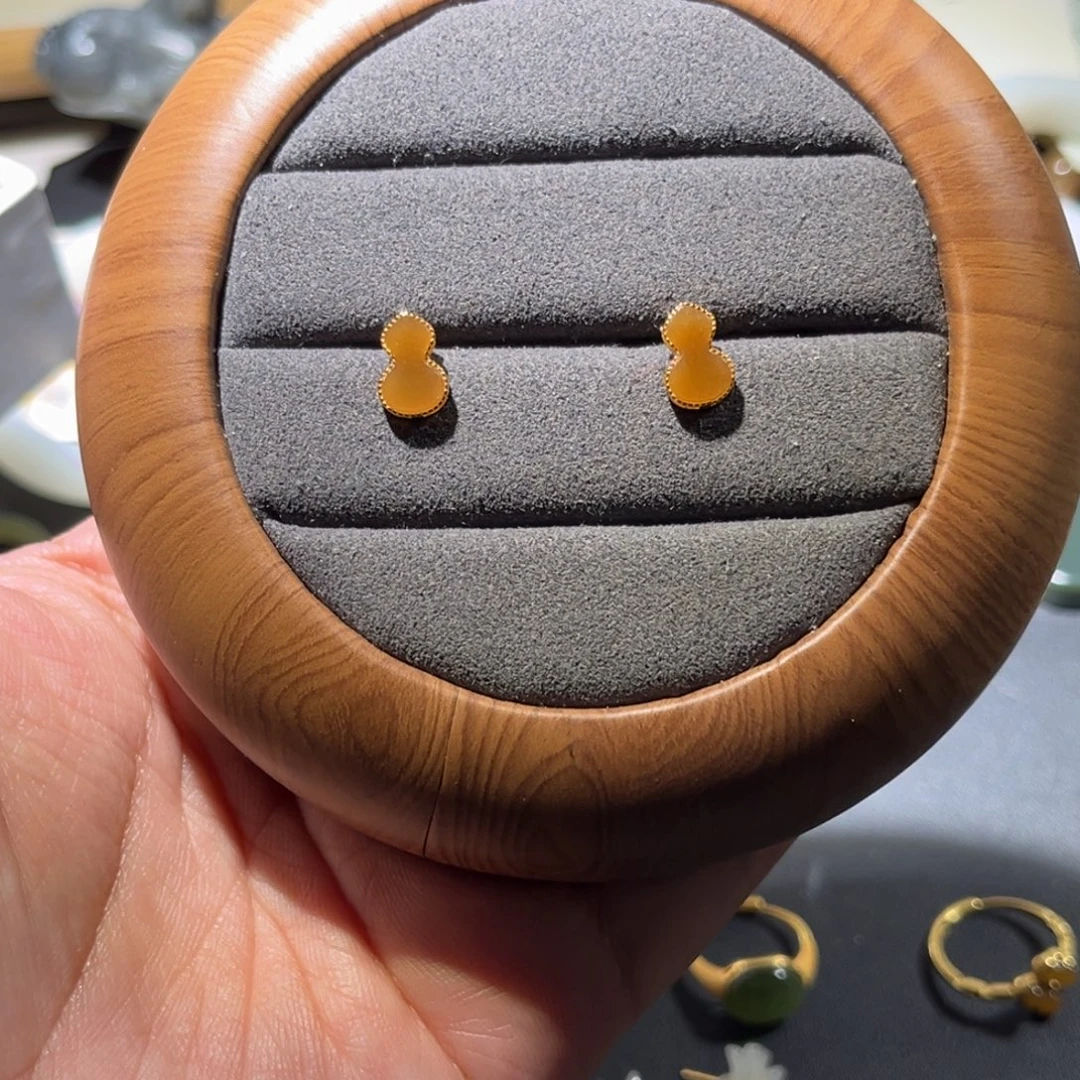 和田玉银S925镶嵌珠宝半成品