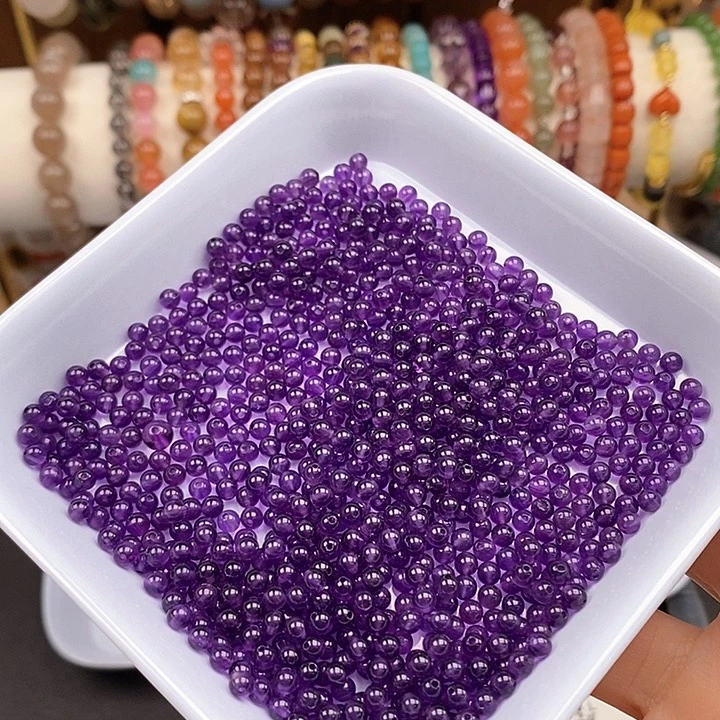 未镶嵌卡4紫水晶100个玛瑙/玉髓