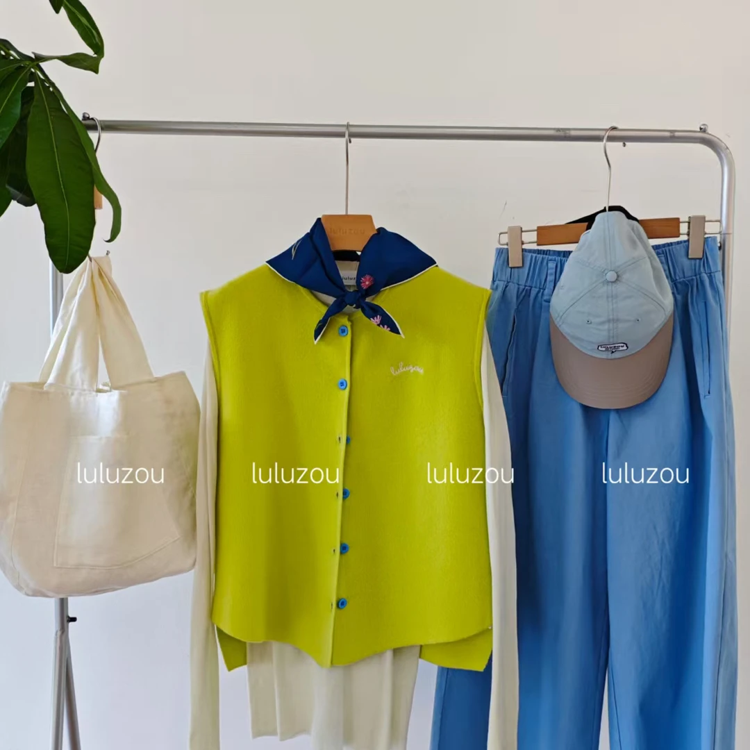 LULUZOU 新色羊毛背心02742