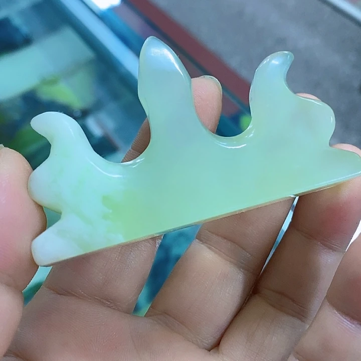 岫玉未镶嵌笔架天然岫玉笔架