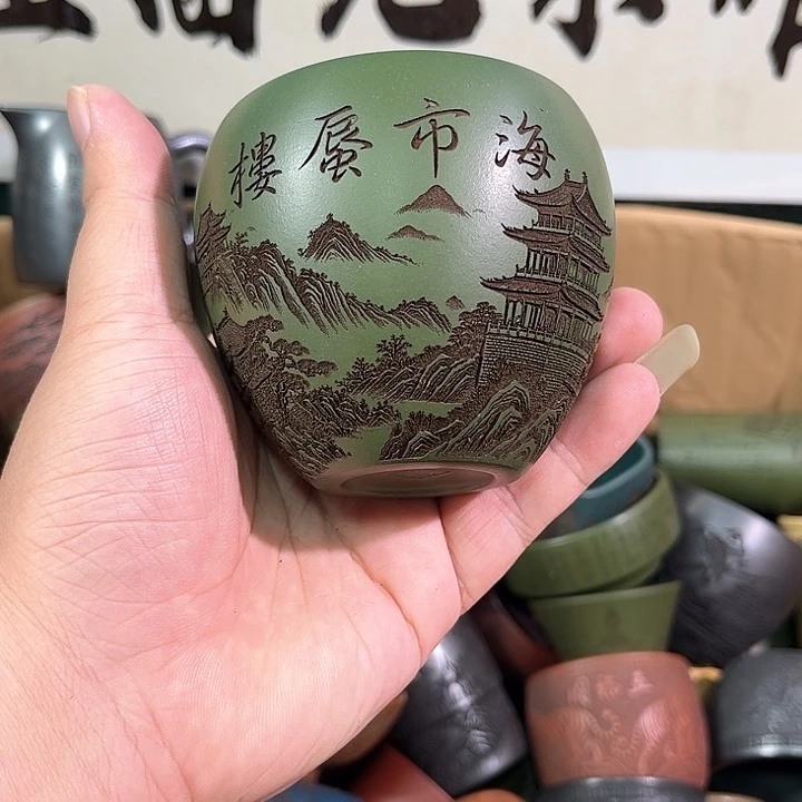 茶杯紫砂全手工紫砂主人杯