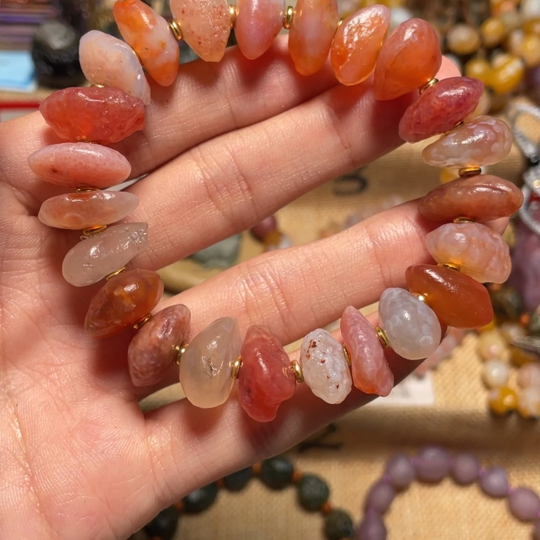 玛瑙/玉髓手链未镶嵌用***❤