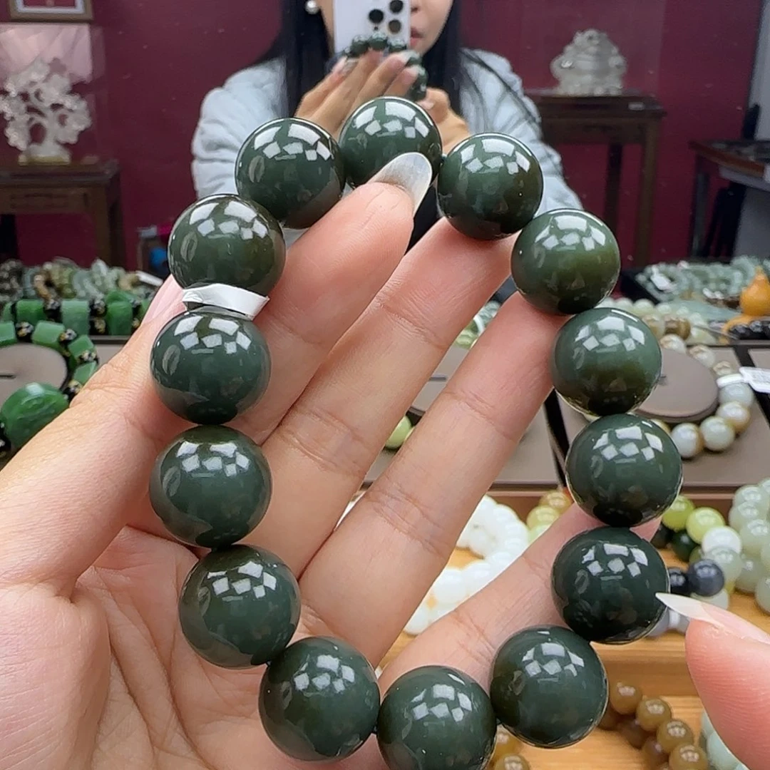 和田玉未镶嵌手链