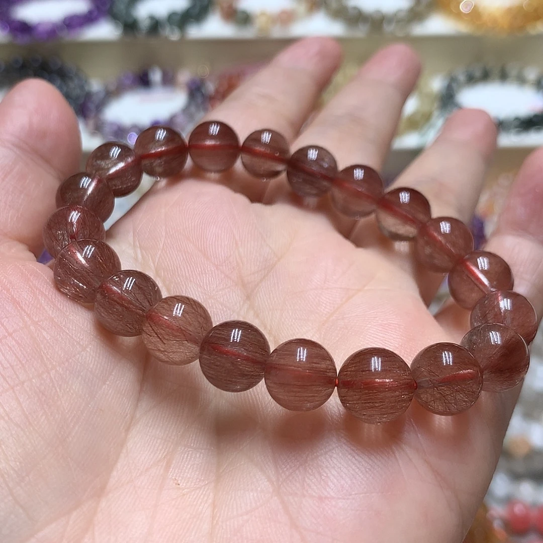 未镶嵌手链水晶红发晶
