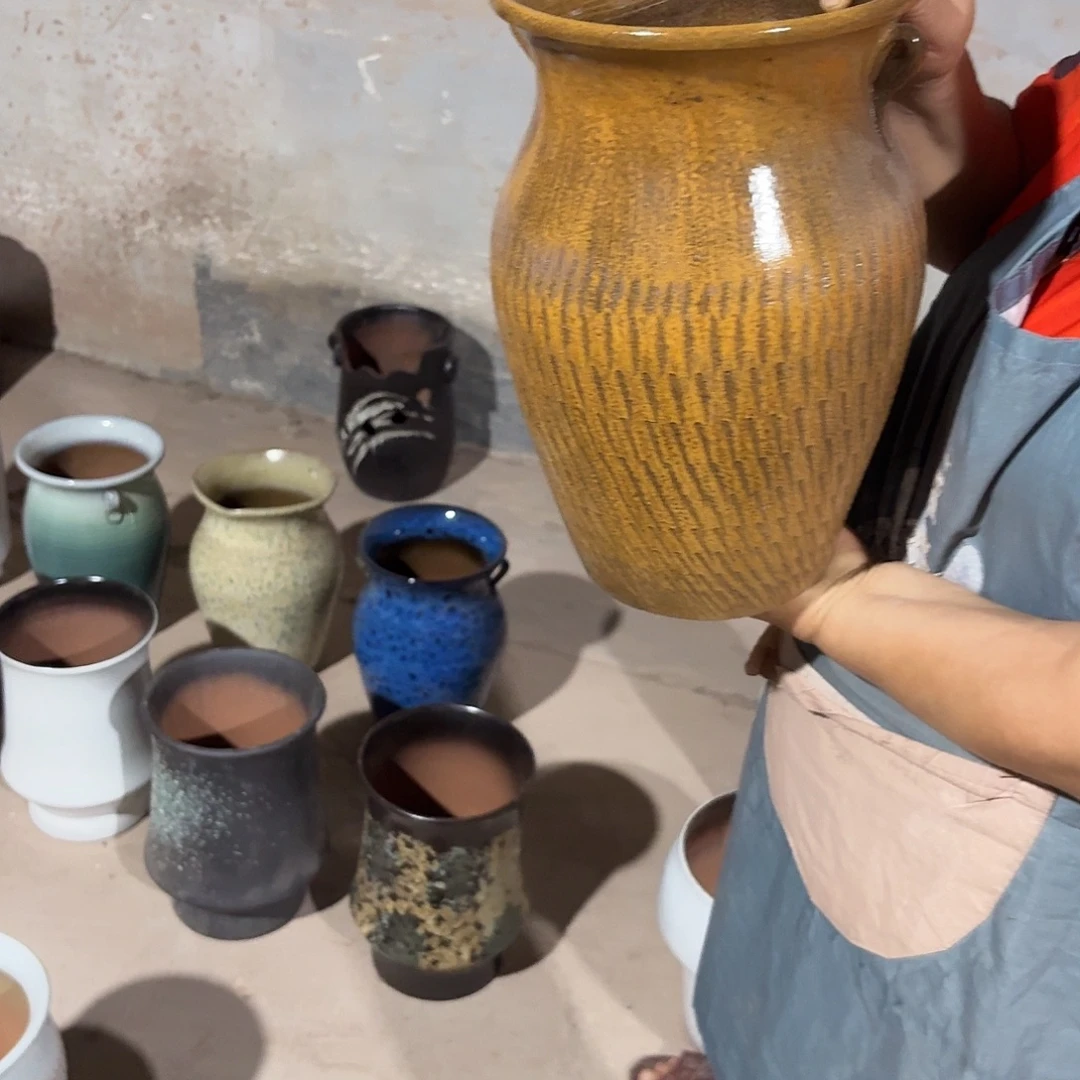 花盆紫砂口20高32