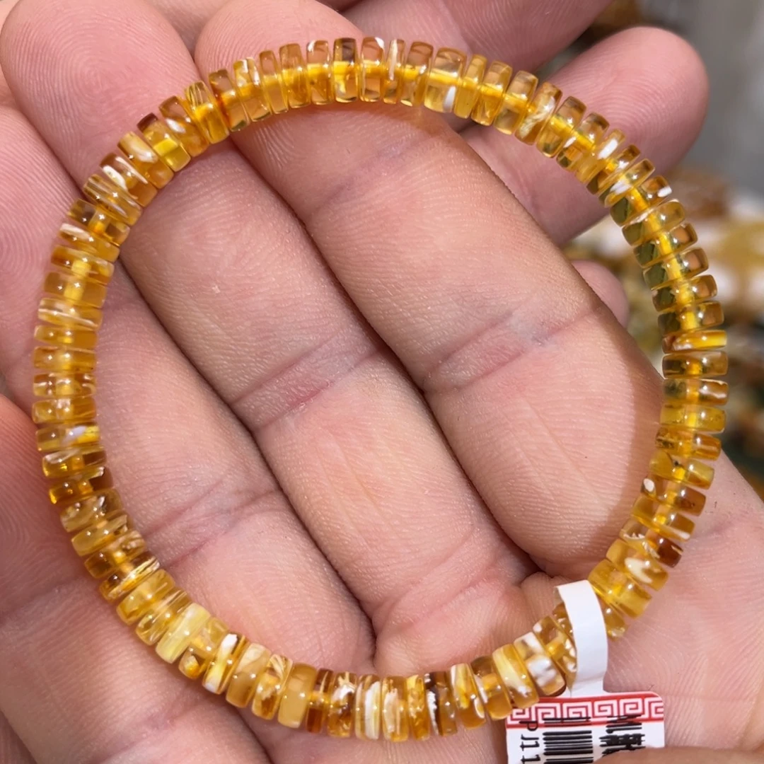 琥珀未镶嵌手链微瑕00006.0mm