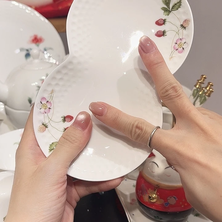 瓷片花生盘2个瓷片