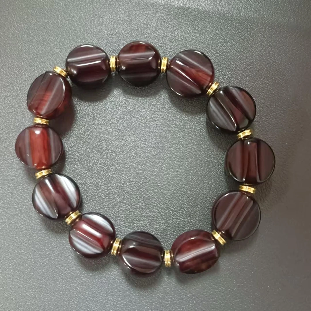 民国 【宝韵】高油 红灯笼 玛瑙手串KC7811