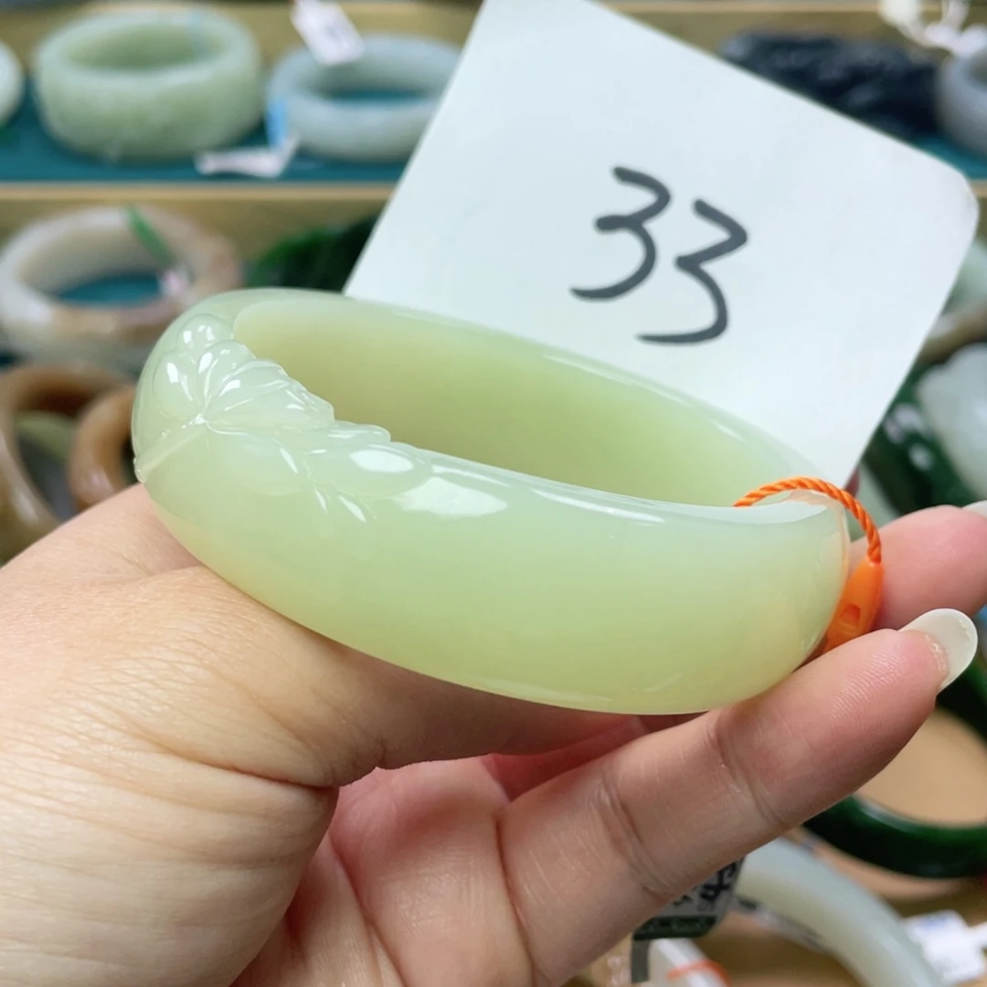 未镶嵌手镯和田玉圈口60