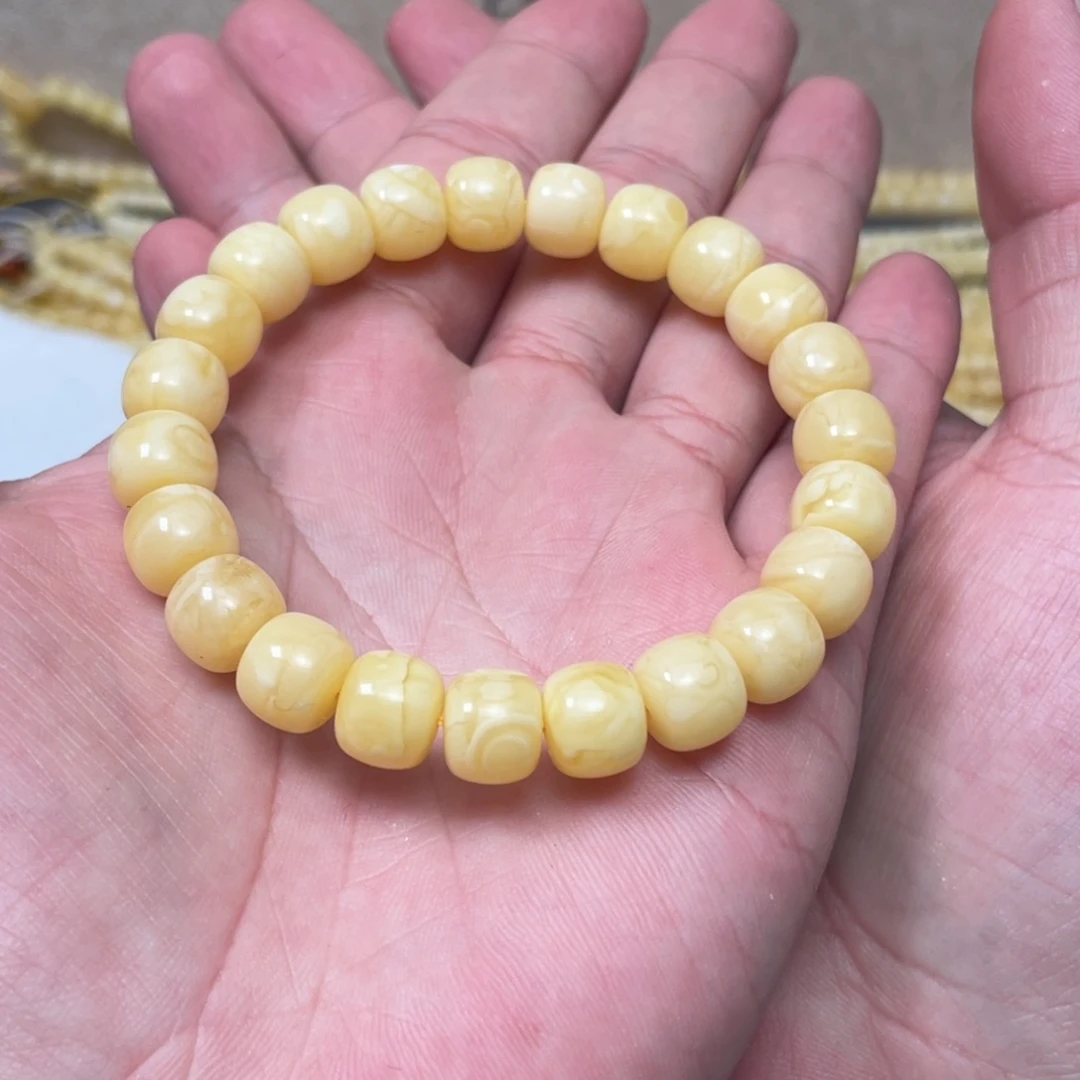 蜜蜡裸石未镶嵌蜜蜡手串10mm