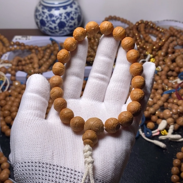 吃***猫尼泊尔凤眼菩提手串