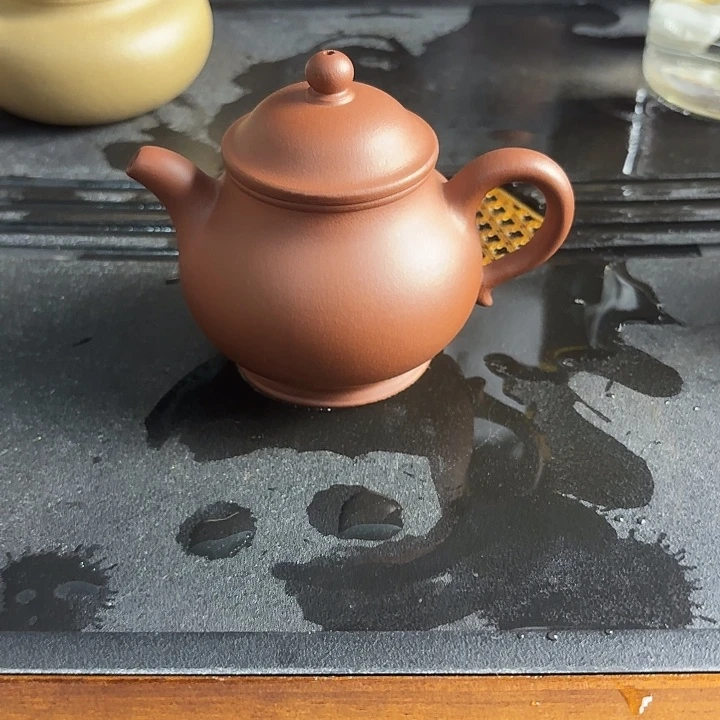 茶壶紫砂紫泥高潘170cc