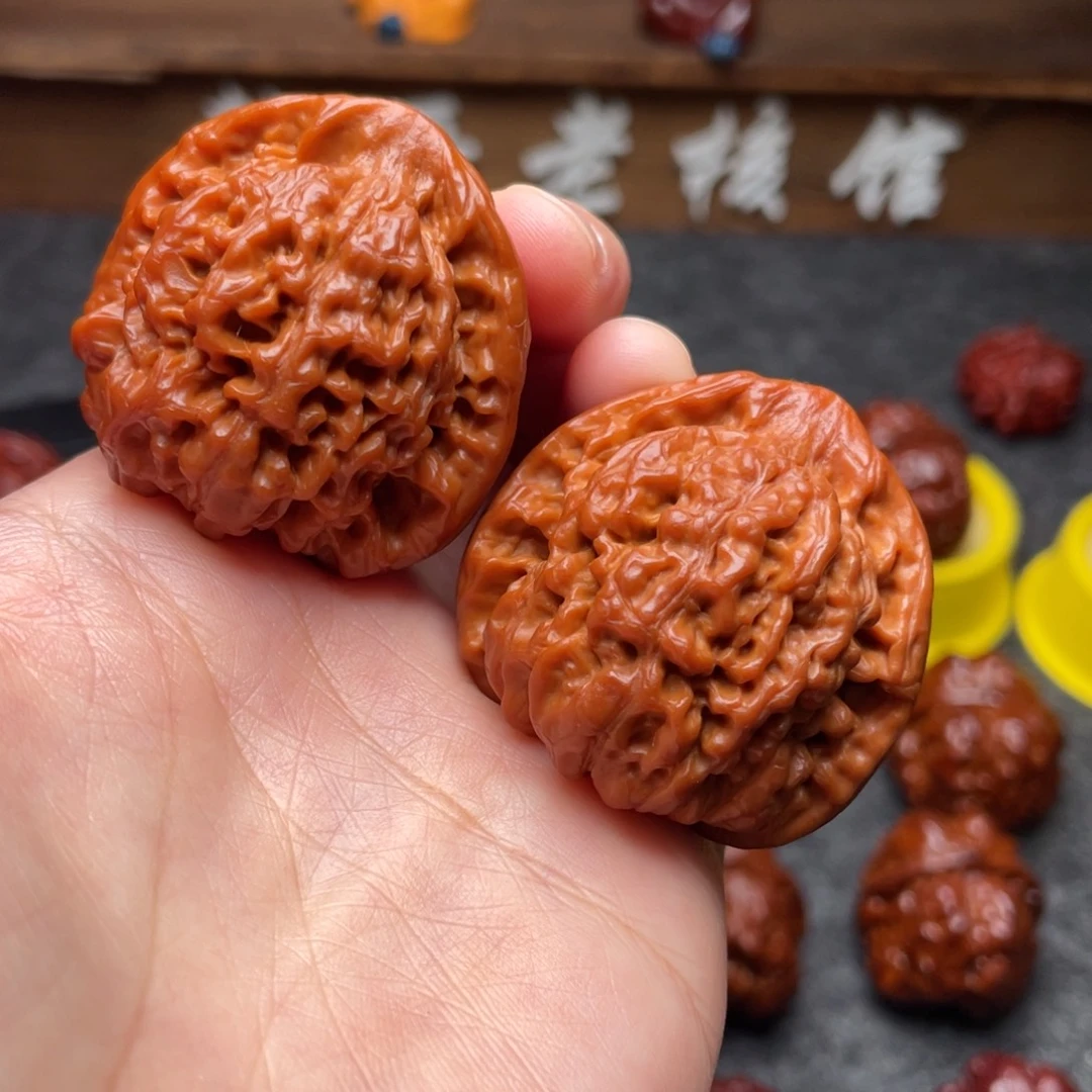 文玩核桃吊坠文玩核桃 手把件 官帽 42