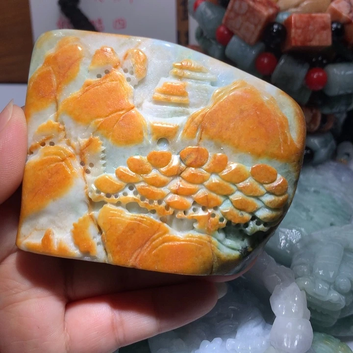 颈饰未镶嵌翡翠保真天然A货翡翠