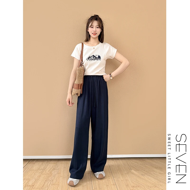 191现货|天丝冰凉裤⑧七七146小个子时尚透气休闲裤女夏季小美说