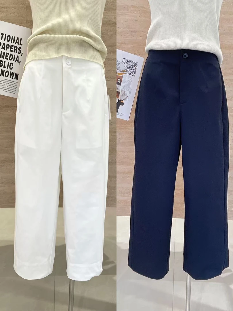 K0131轩尚女装“休闲简约九分直筒裤”