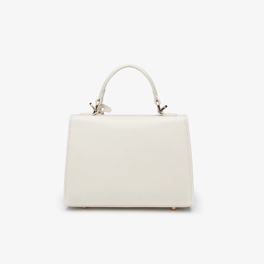 卡尔 蔻斯时尚百搭凯旋门翻盖手提包RC-25638-米白