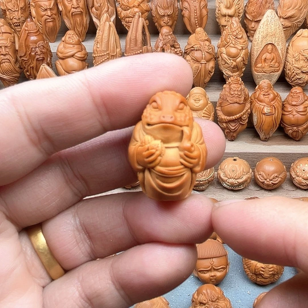 橄榄核吊坠21金蟾福利