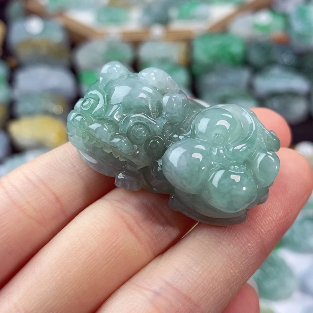 翡翠未镶嵌颈饰天然