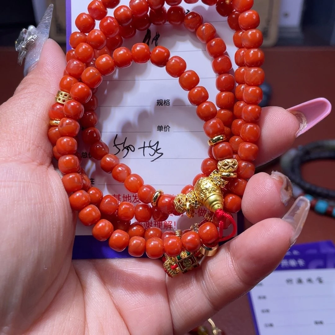 行***者南红玛瑙合金车挂