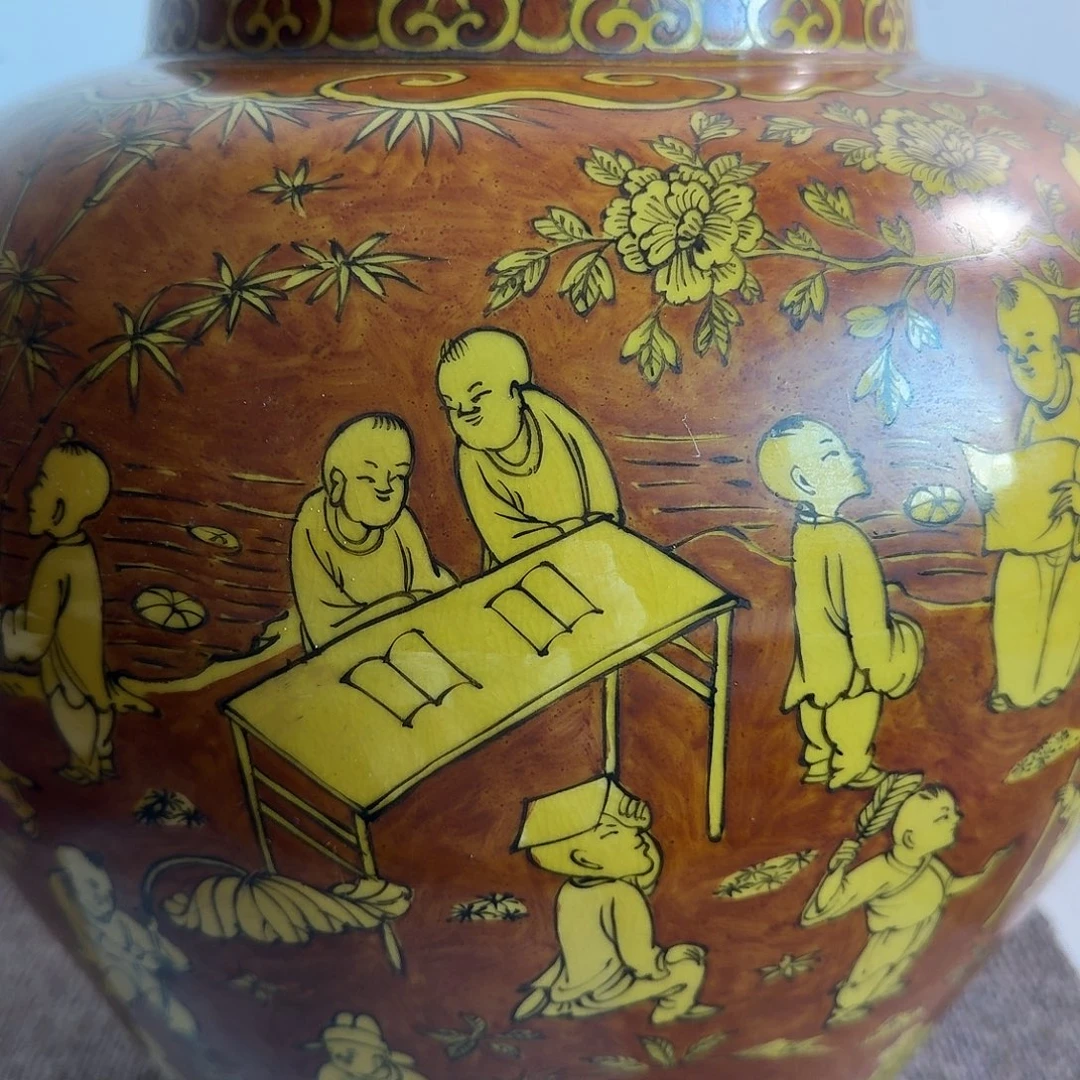 鱼***店罐子一件完整完整