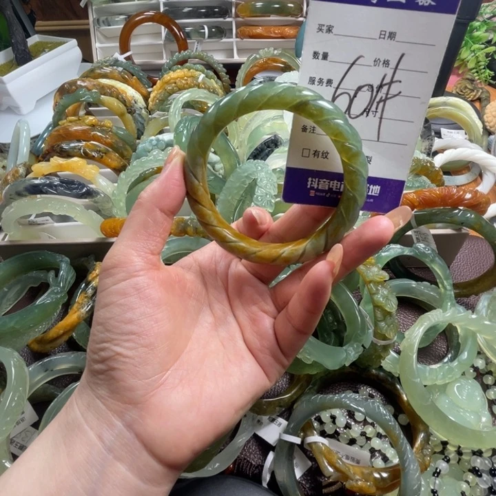 未镶嵌蛇纹石玉手镯