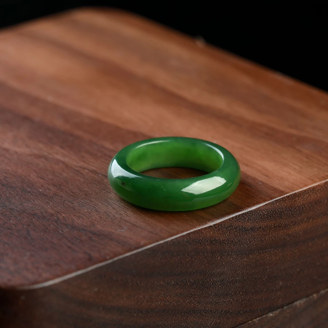 【大国非遗】俄料和田玉碧玉戒指19-21号 24689