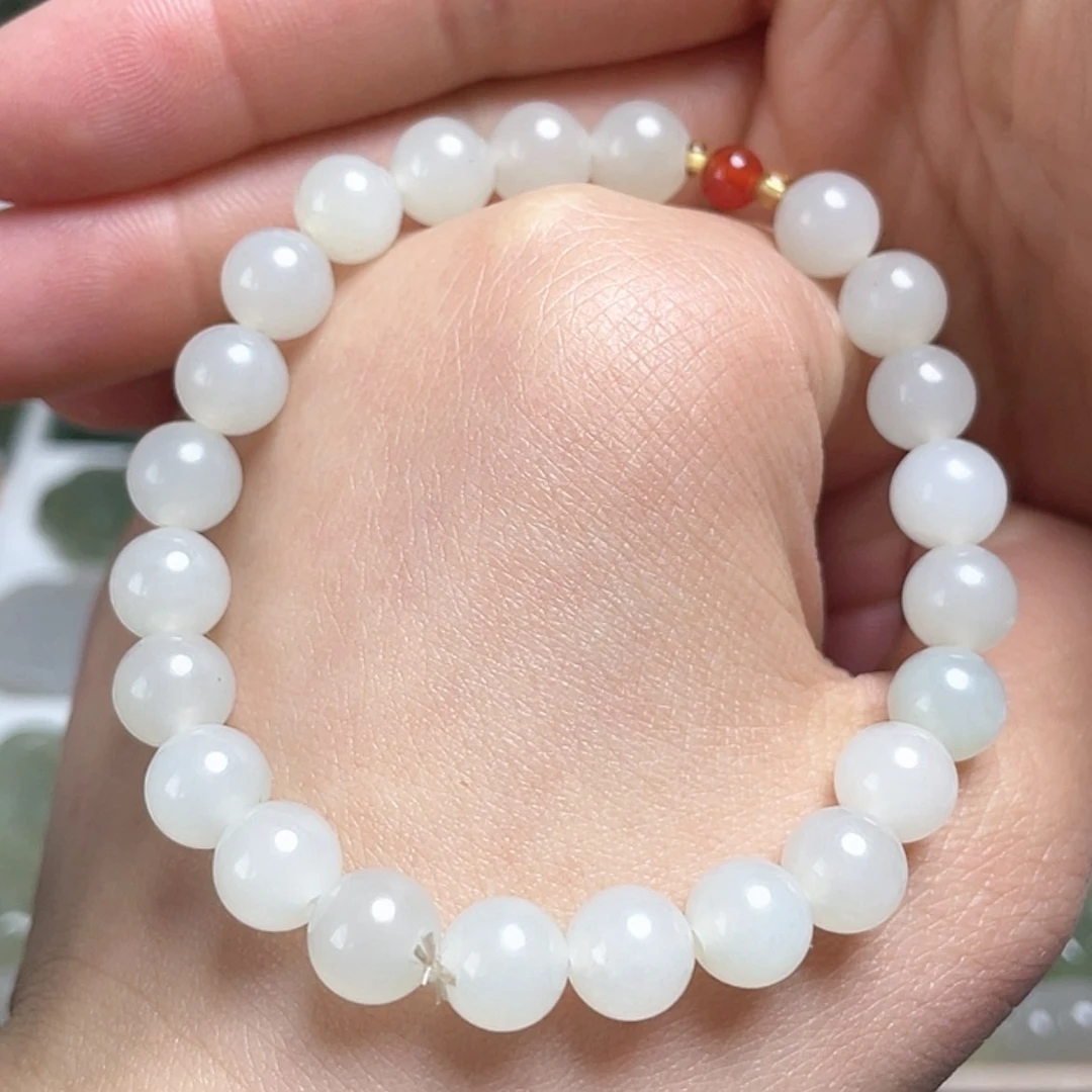 【闪购商品】和田玉手串未镶嵌卡8