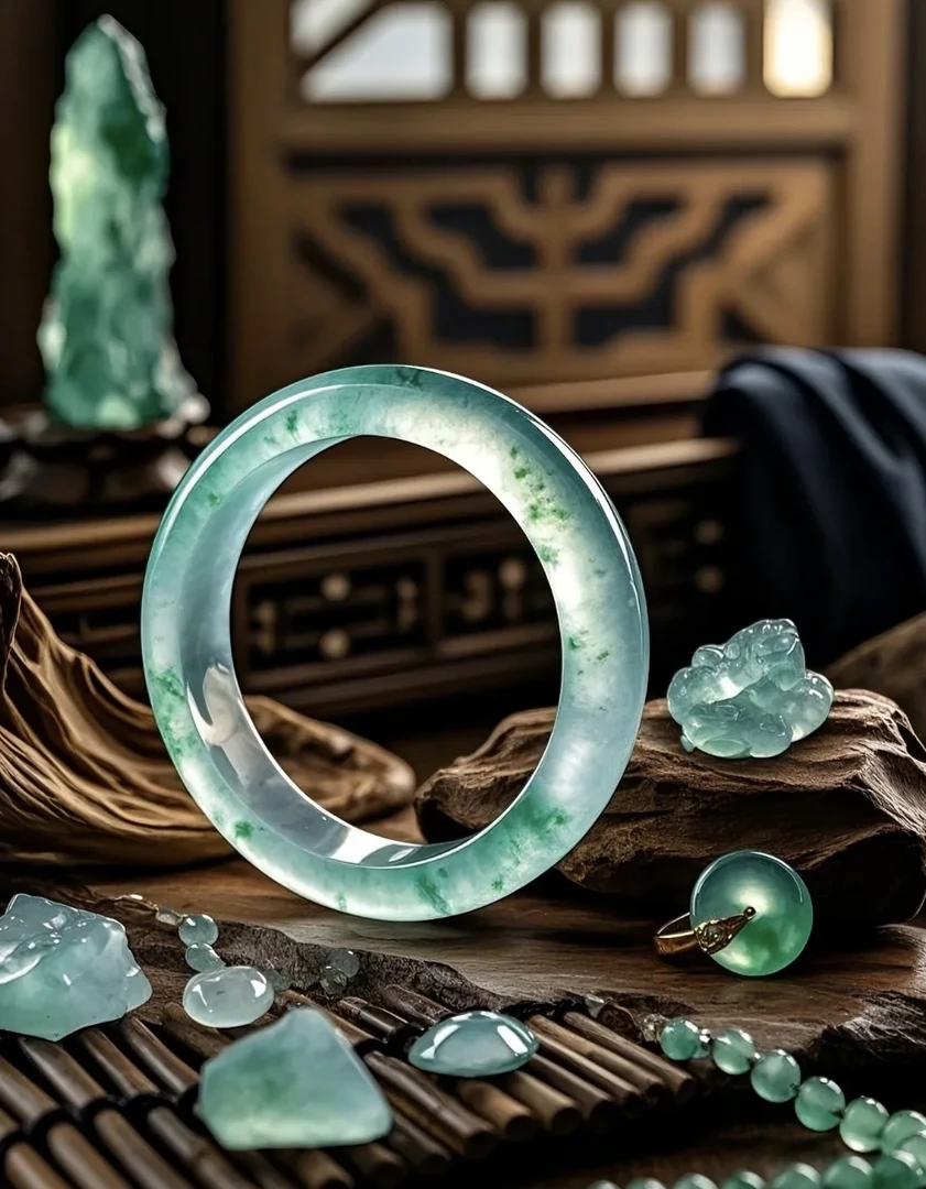 天然缅甸翡翠测量圈口【勿拍】