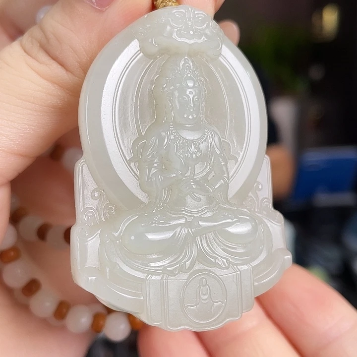 和田玉未镶嵌颈饰定制发货