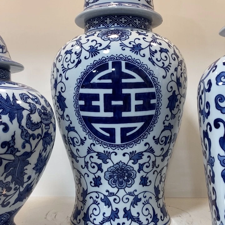 【闪购商品】摆件山****心陶瓷将军罐摆件。。。